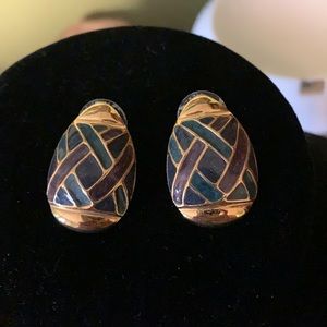 2/25 🧡 Vintage pineapple 1980s earrings